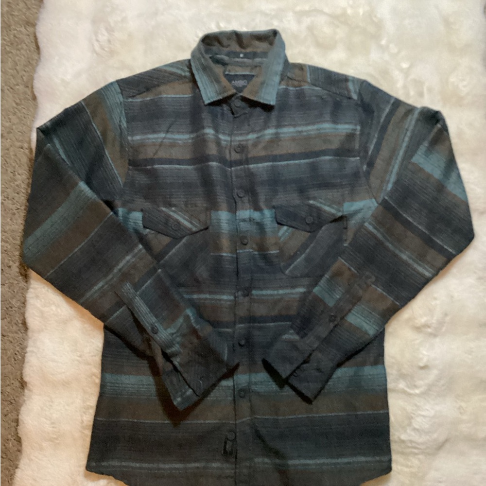 Striped Button-Up Shirt